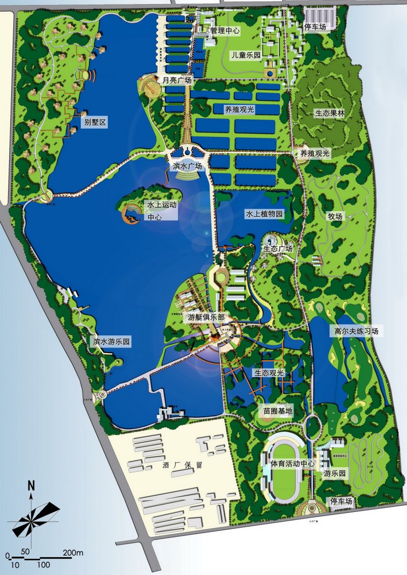 乾隆湖矿山公园总体规划 